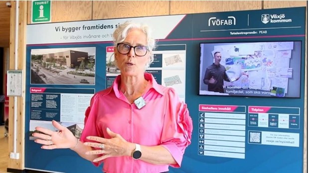 Utst�llning visas om simhallen p� B�ckasl�v