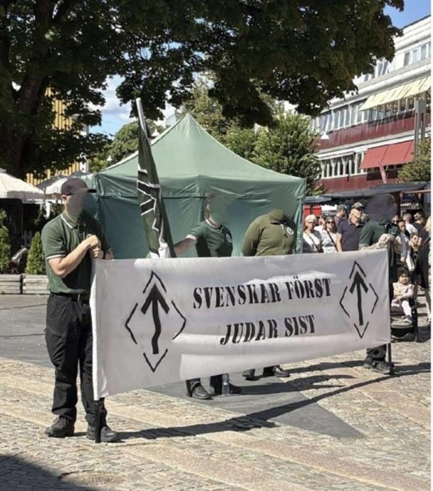 Nazist frias fr�n hets mot judar p� Karl-Oskardagarna