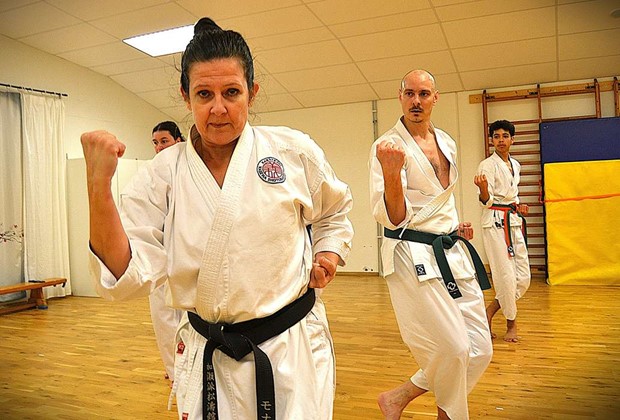 �Man beh�ver inte vara vig f�r att tr�na karate�
