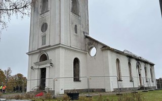 Ruinen av Sj�s�s nya kyrka har upph�rt att vara en kyrka