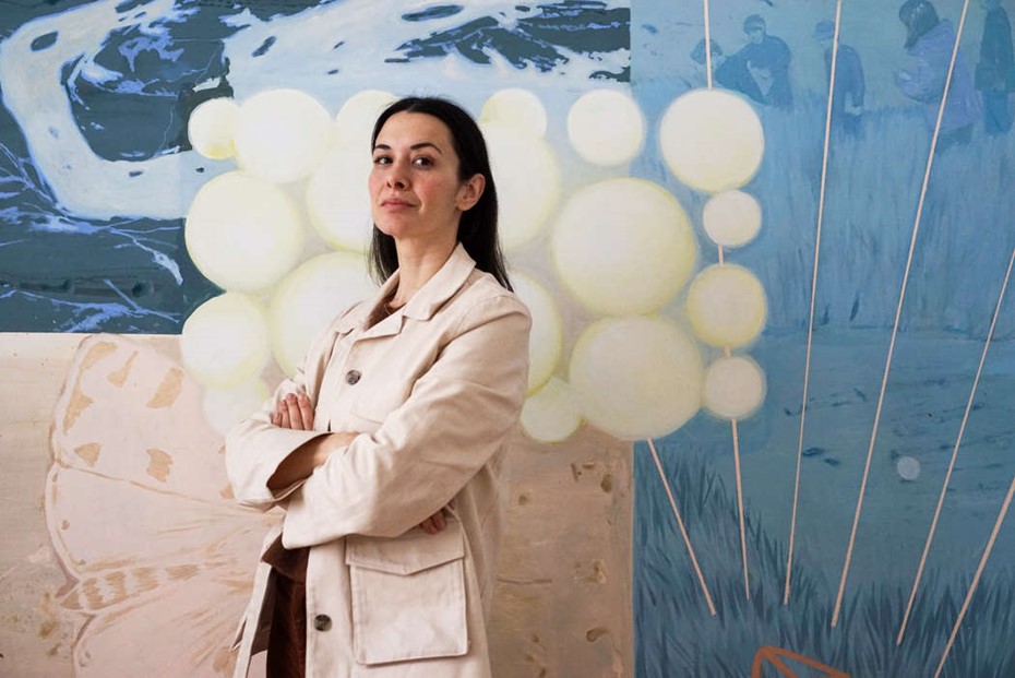 Barnen tar plats som skapare � m�lar Tingsryds konsthall tillsammans