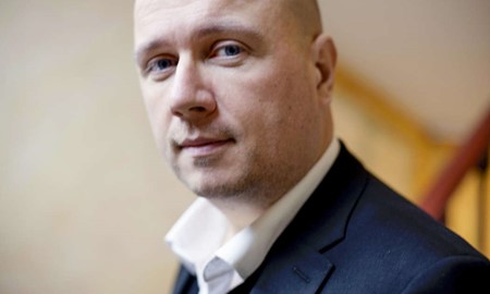 Torbj�rn Elensky h�ller f�redrag om P�r Lagerkvist i V�xj� 